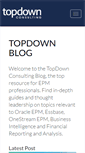 Mobile Screenshot of blog.topdownconsulting.com