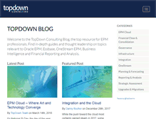 Tablet Screenshot of blog.topdownconsulting.com